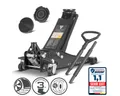 STAHLWERK Wagenheber Hydraulisch mit 3 t Tragkraft – extra flach, 73-500 mm Hubbereich, Set, 2-tlg., Set, äußerst geringe Geräuschemissionen