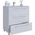 VCM my bath Badmöbel-Set 2-teilig Schubo 914850 weiß 60,0 x 46,0 x 86,0 cm