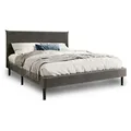 Home Collective Polsterbett, Grau, Textil, 160x200 cm, Schlafzimmer, Betten, Polsterbetten