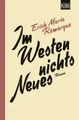Belletristik Im Westen nichts Neues Roman. Ohne Material Erich Maria Remarque