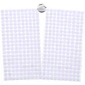 Klett Klebepunkte,Klettpunkte Selbstklebend 10mm,400 Stück Punkte 200 Paar Schlaufe Punkte Self Adhesive Klebend Klettverschluss für Papier,Metall,Kunststoff,Glas,Leder (Weiß)