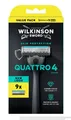Wilkinson Quattro 4 Precision Rasierer + 9 Klingen , neu/OVP