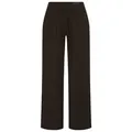 MAC Leinenhose CHIARA BELT Sommerhose Wide Fit, mit geradem, weitem Bein braun 38