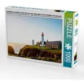Leuchtturm errichtet auf den Ruinen einer alten Abtei in Saint Mathieu (Frankreich) (Puzzle)