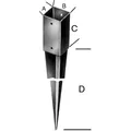 Magni Format 4013514802684 - einschlagbodenhñlse tZn 71 x 750 stñrke 1.8 mm (1 Stk.) (204087)