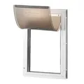 VEVOR Haustierklappe Hundeklappe aus Aluminiumrahmen mit Schloss & Klappensystem 210 x 303 mm, wetterfeste Hundeklappe Haustiertüre geeignet für Kat