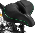 Breiter Fahrradsattel Grün atmungsaktiv weich für Damen Herren