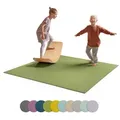 Ehrenkind Spielmatte Krabbelmatte Rutschfest, Made in Germany (Krabbeldecke für Baby, Hochwertige Krabbelmatte Baby), Spielmatte Baby, Rutschfeste Spielunterlage grün 100 cm x 180 cm