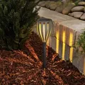 Solar Gartenfackel Malabo Solarfackel Steckleuchte Schwarz Outdoor 102781 - Esotec