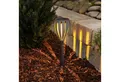 esotec LED Gartenfackel Solarleuchte Malabo H=38cm, steckbar, bernsteinfarbene LED 102781, LED fest integriert