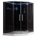 EAGO Dampfdusche DZ995F12 mit Duschtasse schwarz 150x150