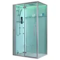 EAGO Dampfdusche DZ990F12 weiß 120x90 links