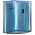 EAGO Dampfdusche DZ993-1F12 weiß 120x120