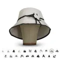 LoWell® Saunahut - Filzhut für Damen und Herren inkl. Sauna-Ratgeber - Ideales Sauna Zubehör für ein einzigartiges Wellness Erlebnis - Motiv Blume Damenhut - Saunamütze Saunakappe