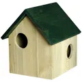 DOBAR Eichhörnchenkobel, für Eichhörnchen, Kiefernholz, natur/grün - beige