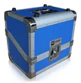 Plattenkoffer für 80 LPs *blue*
