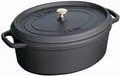 Staub Cocotte, Schwarz, Eisenguss, 23 cm, 3,3 kg