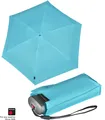 Knirps Regenschirm Damen Taschenschirm klein leicht flach Travel Aqua