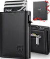 TENBST Smart Wallet 3.0 | Portmonee Herren Leder mit Magnetverschluss | Ultradünnes Slim Wallet & Kartenetui | RFID Blockierend | Minimalistische Geldbörse Herren | Geschenke zum Vatertag