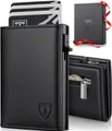 TENBST Smart Wallet 3.0 | Portmonee Herren Leder mit Magnetverschluss |