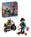 Playmobil® Verfolgungsjagd mit Motorrad (72079), City Action Konstruktions-Spielset, (17 St), Made in Europe