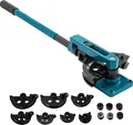 VEVOR Manueller Rohrbieger-Satz 3/8", 1/2", 9/16", 5/8", 3/4", 7/8", 1" mit Matrizen