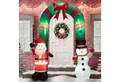 COSTWAY Weihnachtsfigur (1 St), aufblasbare Torbogen, Weihnachtsmann, mit LED, Gebläse, 245cm