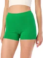 Merry Style Damen Shorts Radlerhose  Kurze Hose Boxershorts aus Viskose MS10-283(Grün, XS)