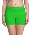 Merry Style Damen Shorts Radlerhose Unterhose Hotpants Kurze Hose Boxershorts aus Viskose MS10-283(Grün,XS)