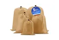 EAZY CASE Kofferorganizer 5er Set Koffer Organizer Bags, Reisebeutel Schmutzwäsche Wäschesack mit Kordelzug Schuhbeutel Braun