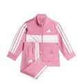 adidas Unisex Baby Seasonal Essentials Tiberio 3 Stripes Tricot Track Suit, pink fusion/clear pink/white, 6-9 Months