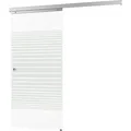 inova Glasschiebetür Streifen 880 x 2035 mm Komplettset mit Griffmuschel