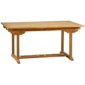 Kai Wiechmann Gartentisch Teak Ausziehtisch rechteckig als flexibler Holztisch aus Teak, ausziehbarer und unbehandelter Teaktisch eckig 140 cm