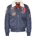 Top Gun Bomberjacke TG23002 mit Kunstfellkragen
