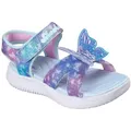 Skechers JUMPSTERS SANDAL-BUTTERFLY BRITES Sandale Sommerschuh mit Schmetterling, Größenschablone zum Download blau|rosa 29 EU