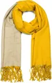 styleBREAKER Modeschal 2-Farbiger Schal mit Fransen, (1-St)