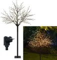 LED Lichterbaum mit 500 warm-weißen Lichtern beleuchtet, 220 cm hoch, die Lichterzweige sind flexibel, Weihnachtsbaum mit Lichterkette