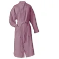 heimtexland ® Bademantel Waffelpique Reisebademantel Saunamantel 100% Baumwolle Oekotex leicht schnelltrocknend hautfreundlich für Damen und Herren Typ881 Mauve L