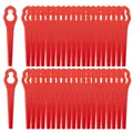 100 Stück ErsatzmesserSet Kompatibel mit Rasentrimmer BGCT 18 Li, RGCT 18 Li,...