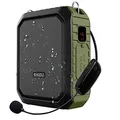 SHIDU Wireless Sprachverstärker Bluetooth Lautsprecher 18W Wasserdichtes tragbares PA-System mit UHF Wireless Mikrofon Headset Wiederaufladbares Voice Mikrofon für den Außenbereich im Klassenzimmer