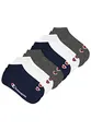 Champion 6 Paar Sneaker Socken Gr. 35-46 Unisex Sneaker Kurzsocken, Farbe:532 - navy/grey/nightshadow b, Socken & Strümpfe:43-46
