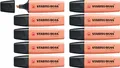 STABILO - Textmarker - BOSS ORIGINAL Pastel - 10er Pack - cremige Pfirsichfarbe