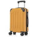 YONSLY Hartschalen-Trolley Hartschalen-Koffer Trolley 360° Rollen, robuster Reisekoffer, 4 Rollen, mit Zahlenschloss, für Business und Urlaub 46/55/66/76 cm 55 cm