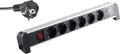 S-Conn 60318 Innenraum 6AC-Ausgänge 1.5m Schwarz - Grau Verlängerungskabel (60318)