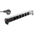 Tisch-Steckdosenleiste 6-fach mit USB Ladefunktion (2x 1A) schwarz