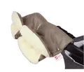 BabyLux Kinderwagen-Handwärmer BABYLUX Handmuff Handwärmer Kinderwagen Buggy Handschuh Lammwolle, 16. KHAKI