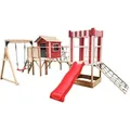 Home Deluxe - Spielpark Inkl. Schaukel Und Rutsche Wunderland - 555 X 340 Cm Ausstattung Inkl. Schaukel Spielpark Klettergerüst Kletterwand Sandkasten