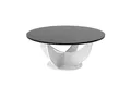 designimpex Couchtisch Design HRC-111 Hochglanz Wohnzimmertisch Rund Tisch 100 cm x 45 cm