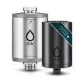 Alb Filter Duschfilter Balance Edelstahl Natur – Wasserfilter für Dusche & Bad – Gesundes Haar & sanfte Haut für die ganze Familie – Reduziert Chlor, Schwermetalle & Kalk – Made in Germany