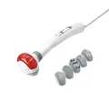 medisana HM 886 Handmassagegerät, Elektrisches Massagegerät, Für Rücken, Nacken, Schulter & Beine, Rückenmassagegerät inkl. Rotlichtfunktion & Wärmefunktion, 2 Intensitäten, 5 Aufsätze
